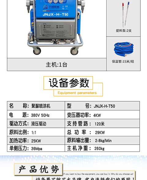 JNJX-H-T50聚脲噴涂設(shè)備 -3